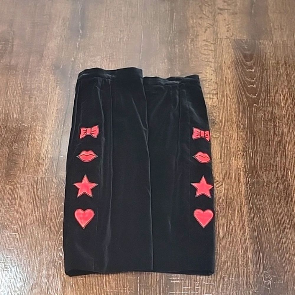 ESCADA by Magaretha Ley Vintage Black Velvet Pencil Skirt - Picture 9 of 15